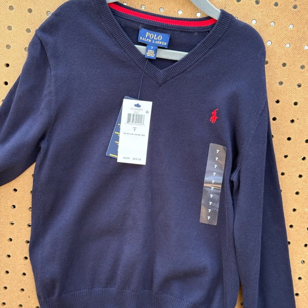 Polo by Ralph Lauren Navy Blue Kids Sweater